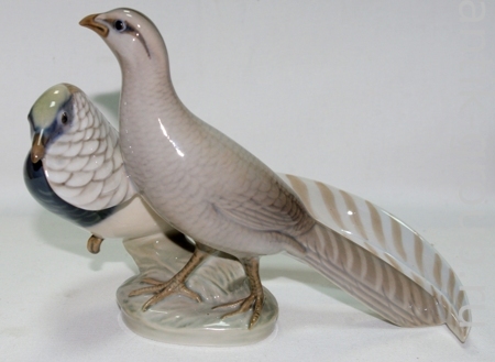 Статуэтка «Пара фазанов». 1964 г. Royal Copenhagen